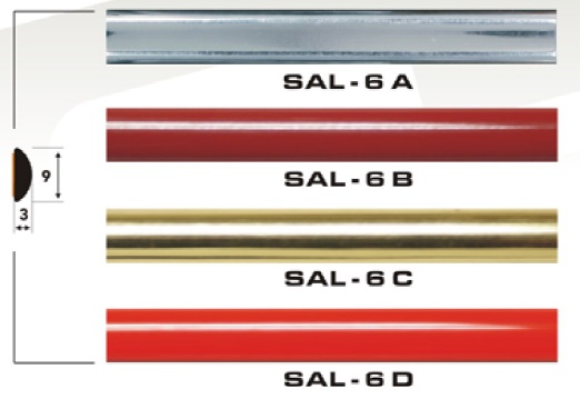 Молдинг SAL-6C (9 х 3 мм)