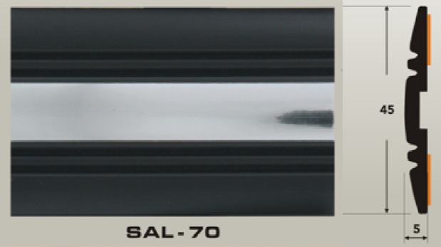 Молдинг SAL-70 (45 х 5 мм)