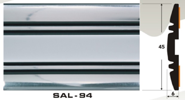 Молдинг SAL-94 (45 х 6 мм) с дефектом распродажа!