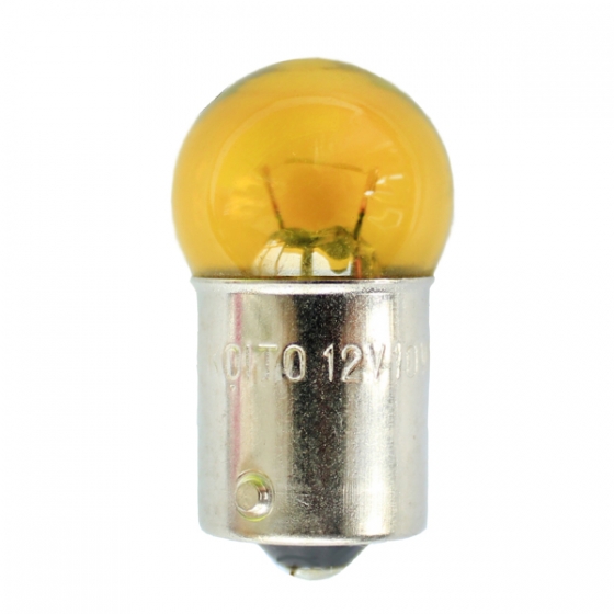 Лампа дополнительного освещения 12V 10W G18 жёлтый цвет