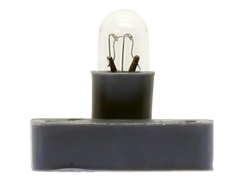 Лампа подсветки салона и панели приборов 14V 30mA T3 - пластик. цоколь (прозрач.) белый цвет 